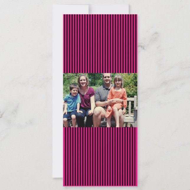 Carte de Noël de famille 4x9 (Devant)