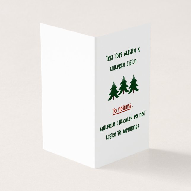 Carte de Noël de famille amusante (Outside)