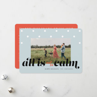 Carte de Noël de famille amusante