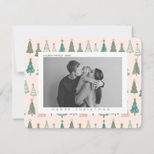 Carte de Noël de famille avec joie de Noël 