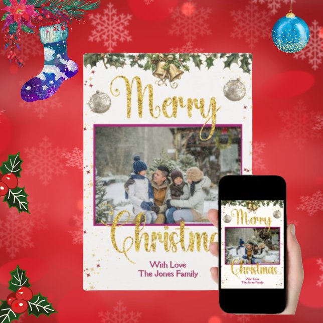 Carte de Noël de famille mignonne (Créateur téléchargé)