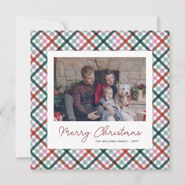 Carte de Noël de famille personnalisée (Devant)