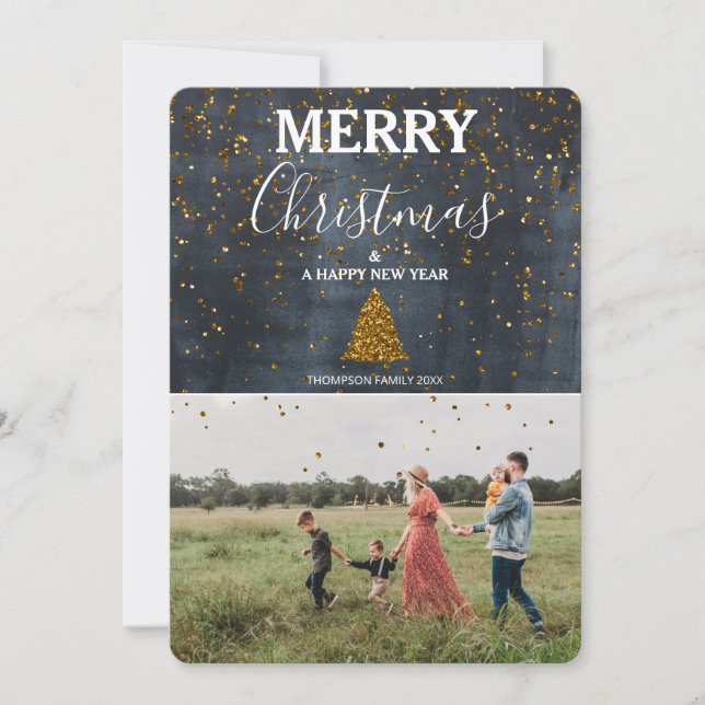 Carte de Noël de famille personnalisée (Devant)