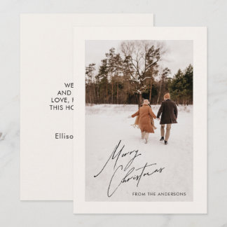 Carte de Noël de famille photo