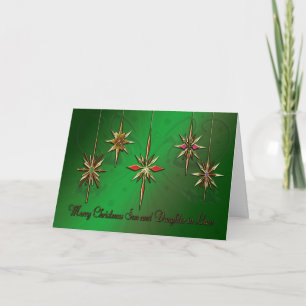 Carte de Noël de fils et de belle-fille