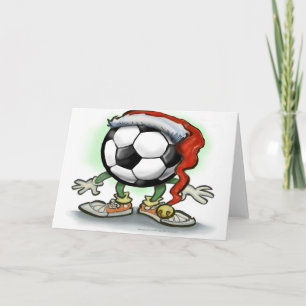 Carte de Noël de football