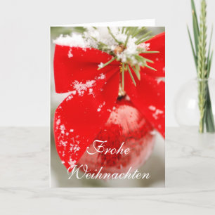 Carte de Noël de Frohe Weihnachten