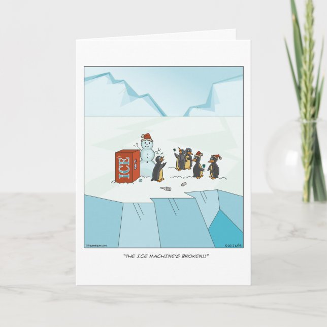 Carte de Noël de glace (Devant)