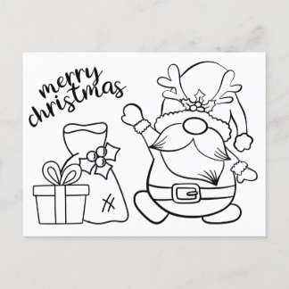 Carte de Noël de gnome 