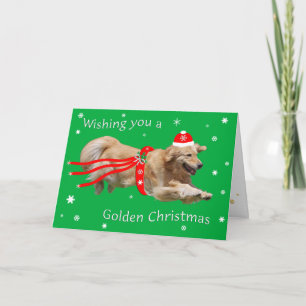 Carte de Noël de golden retriever 2013