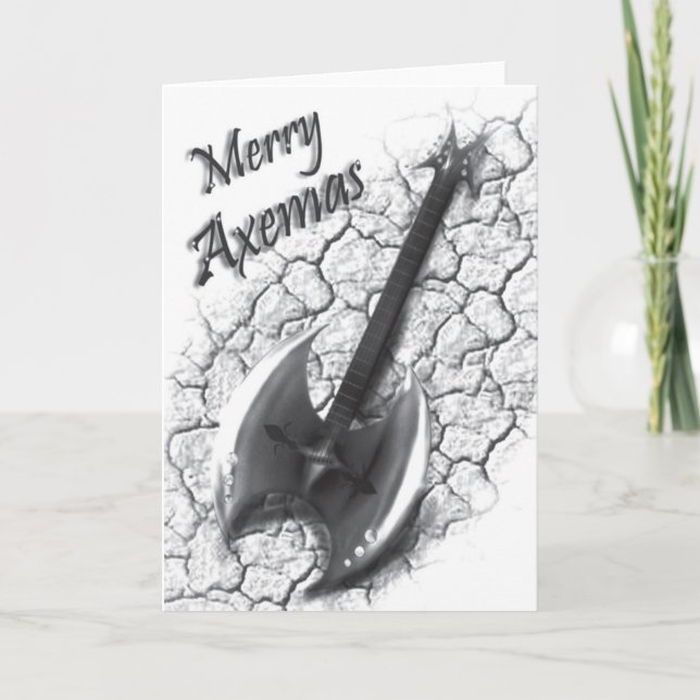 carte de Noël de guitare (Devant)