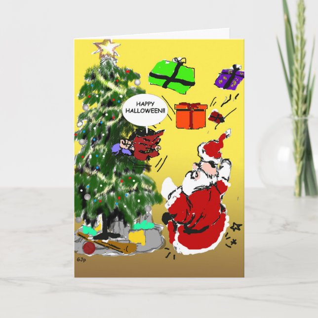 Carte de Noël de Halloween (Devant)