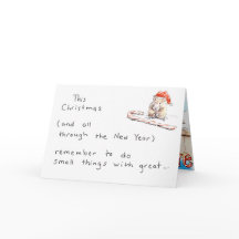 Carte de Noël de hamster