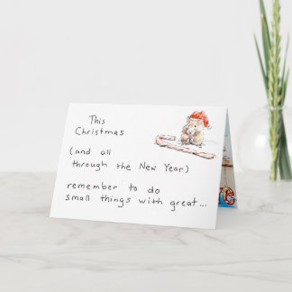 Carte de Noël de hamster