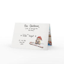 Carte de Noël de hamster