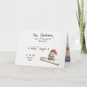 Carte de Noël de hamster