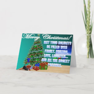 Carte de Noël de hockey