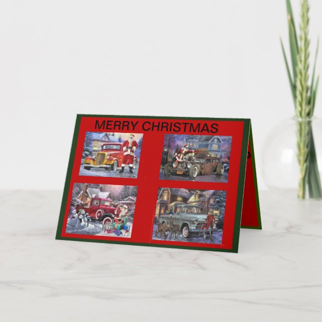 Carte de Noël de hot rod (Devant)