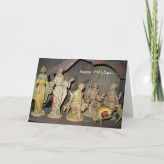Carte de Noël de Jésus de bébé