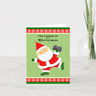 Carte de Noël de jeu vidéo
