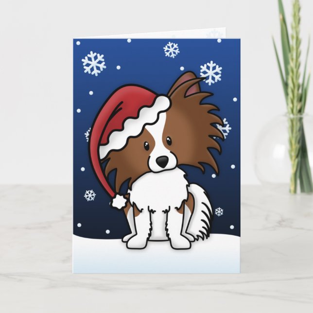 Carte de Noël de Kawaii Papillon (Devant)
