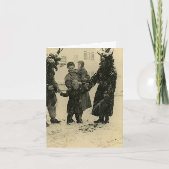 Carte de Noël de Krampus (Devant)
