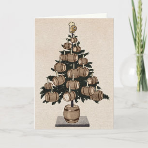 Carte de Noël de la Bière Tree