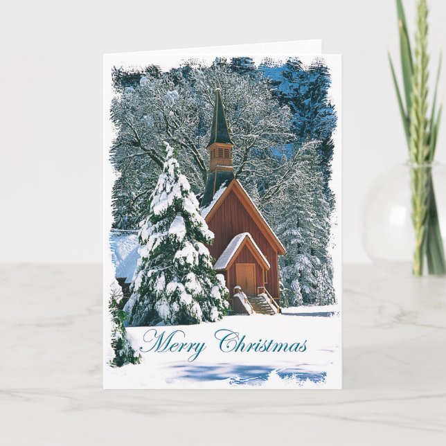 Carte de Noël de la chapelle Yosemite (Devant)