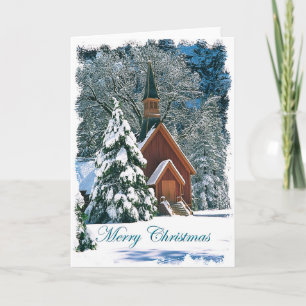 Carte de Noël de la chapelle Yosemite