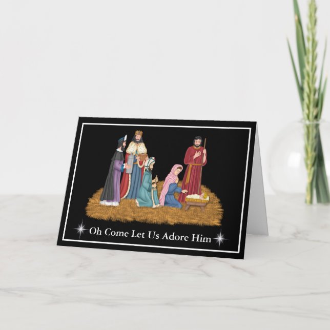 Carte de Noël de la crèche (Devant)