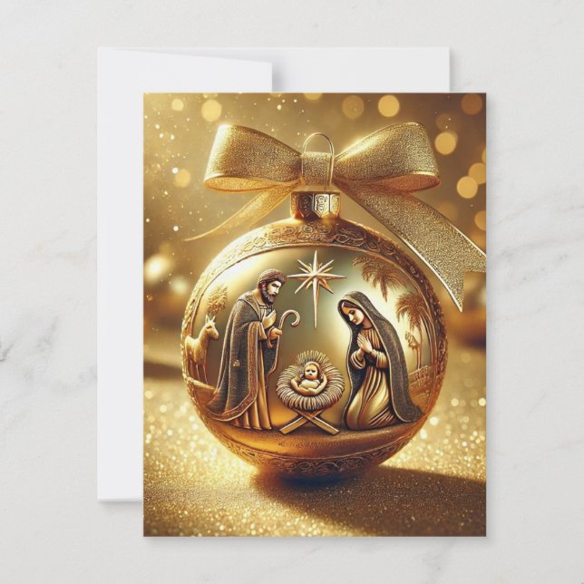 Carte de Noël de la crèche (Devant)