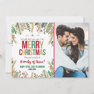 Carte de Noël de la Faire-part de grossesse