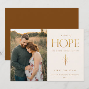 Carte de Noël de la famille Golden Hope
