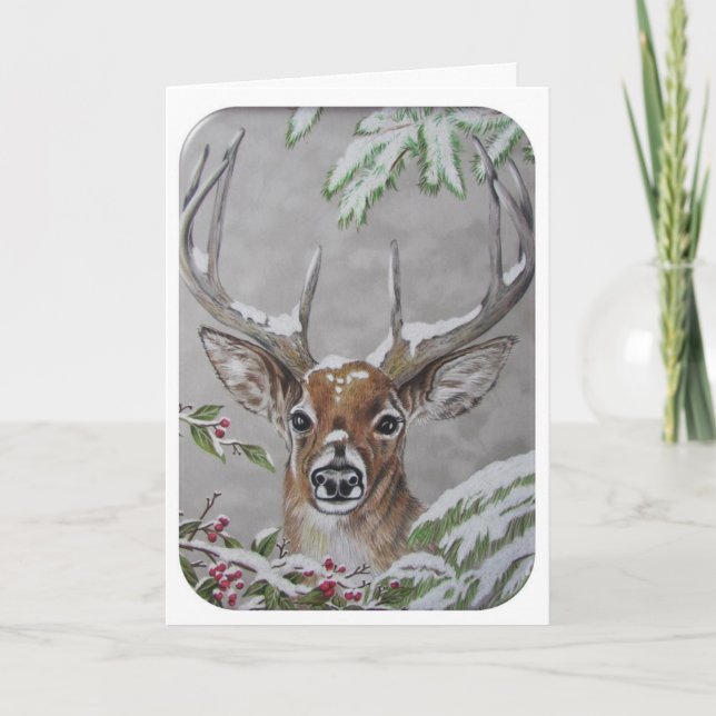 Carte de Noël de la faune (y compris blanc env) (Devant)