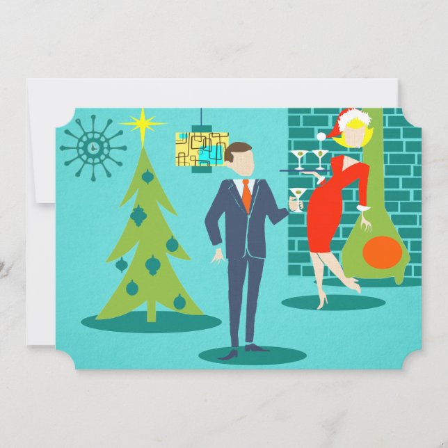 Carte de Noël de la fête (Devant)