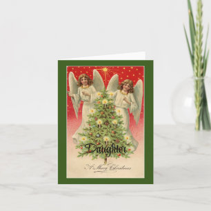 Carte de Noël de la fille Angles