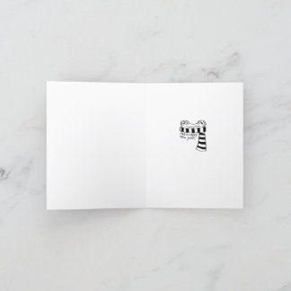 Carte de Noël de la grenouille de patinage sur gla