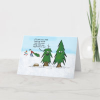 Carte de Noël de la grève de l'éclairage