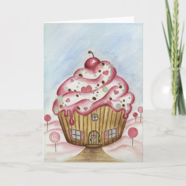 Carte de Noël de la maison Cupcake (Devant)
