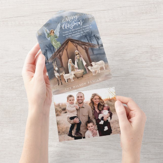 Carte de Noël de la Nativité (Déchirure)