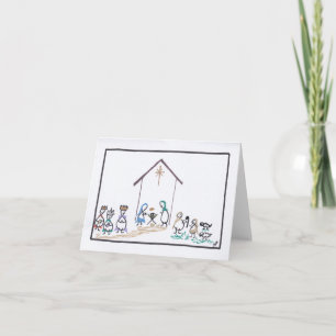 Carte de Noël de la Nativité 8s