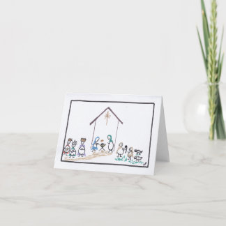 Carte de Noël de la Nativité 8s
