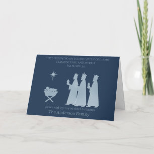 Carte de Noël de la Nativité – Cadeaux des Mages