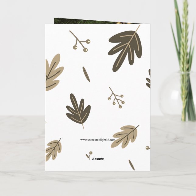 Carte de Noël de la Nativité orthodoxe (Dos)