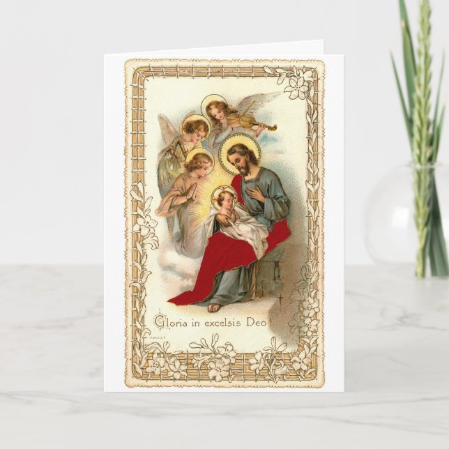 Carte de Noël de la Nativité religieuse (Devant)