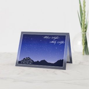 Carte de Noël de la nuit Sainte