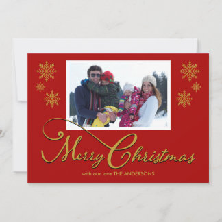 Carte de Noël de la photo de famille