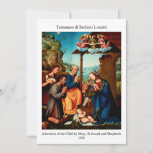 Carte de Noël de la Renaissance vintage
