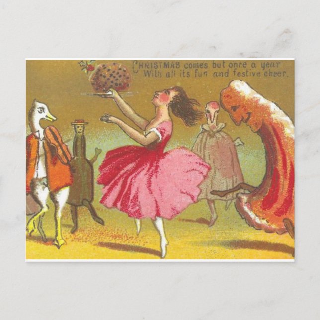 Carte de Noël de la Terrifiant Dancing Food (Devant)