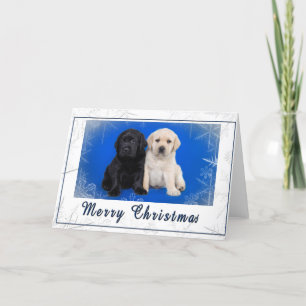Carte de Noël de labrador retriever